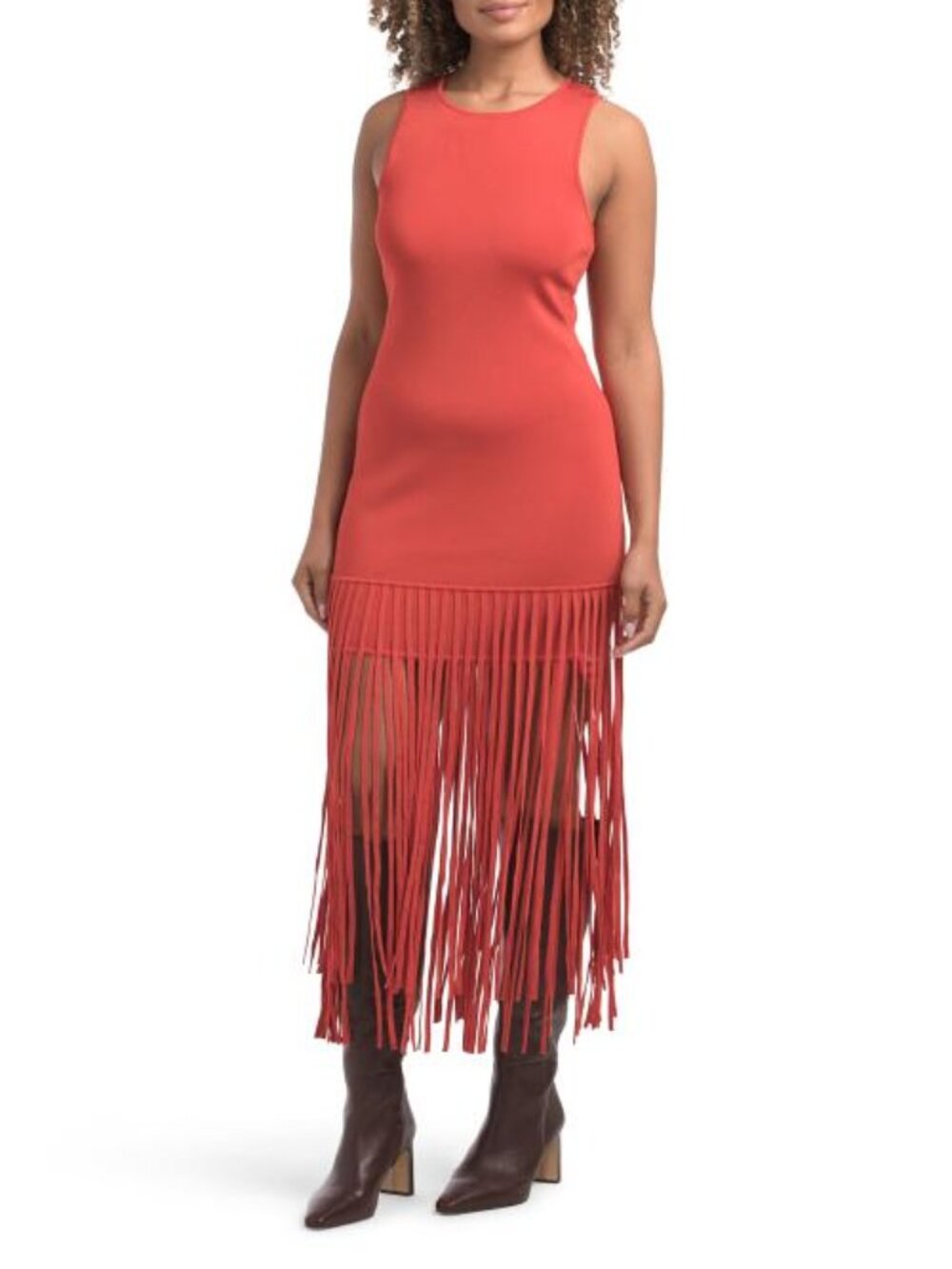 TOCCIN Margaux Mini Dress With Fringe